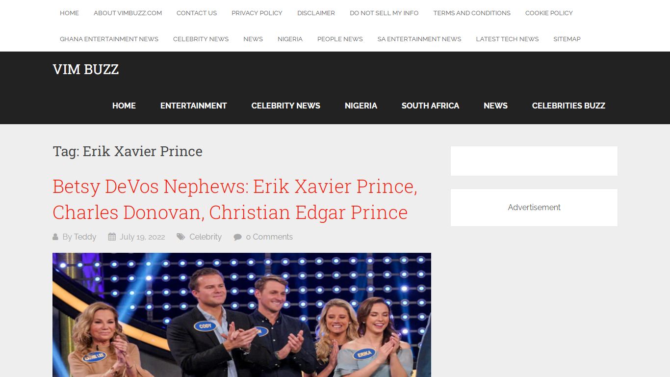 Checkout Erik Xavier Prince Latest News, Wikipedia, Photos, Songs ...