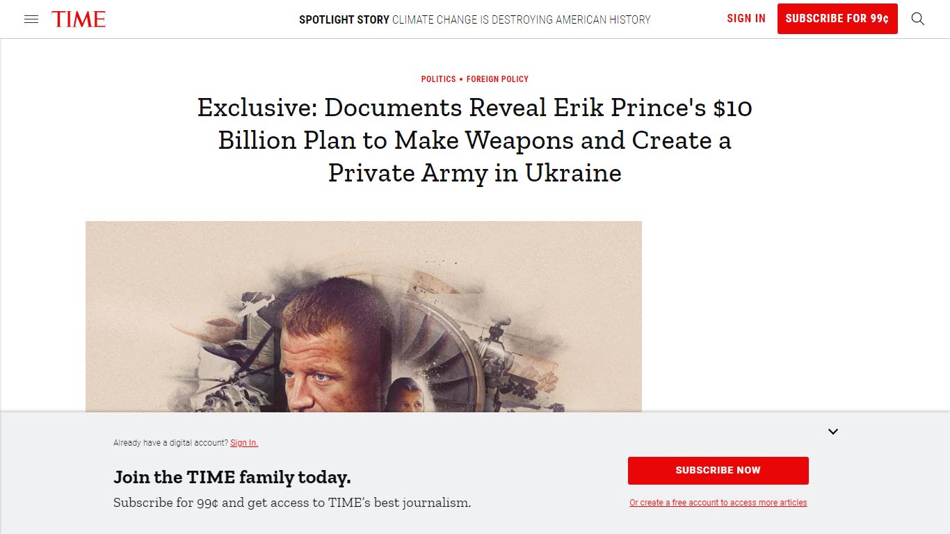 Erik Prince Planned to Create Private Army in Ukraine: Exclusive - Time